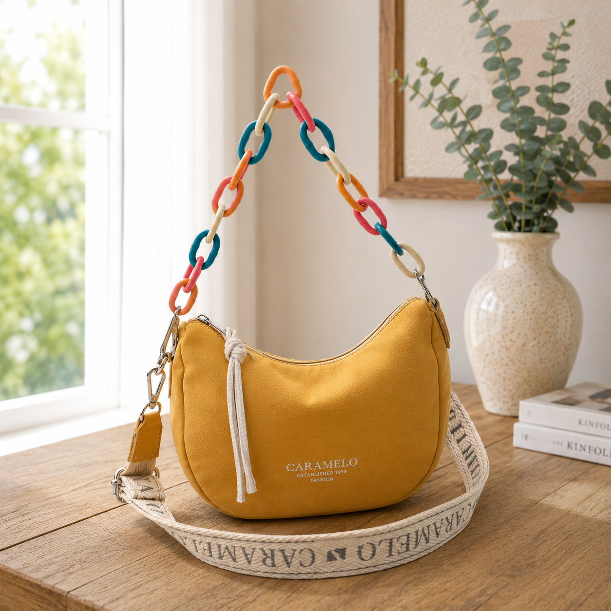 Sac à bandoulière jaune