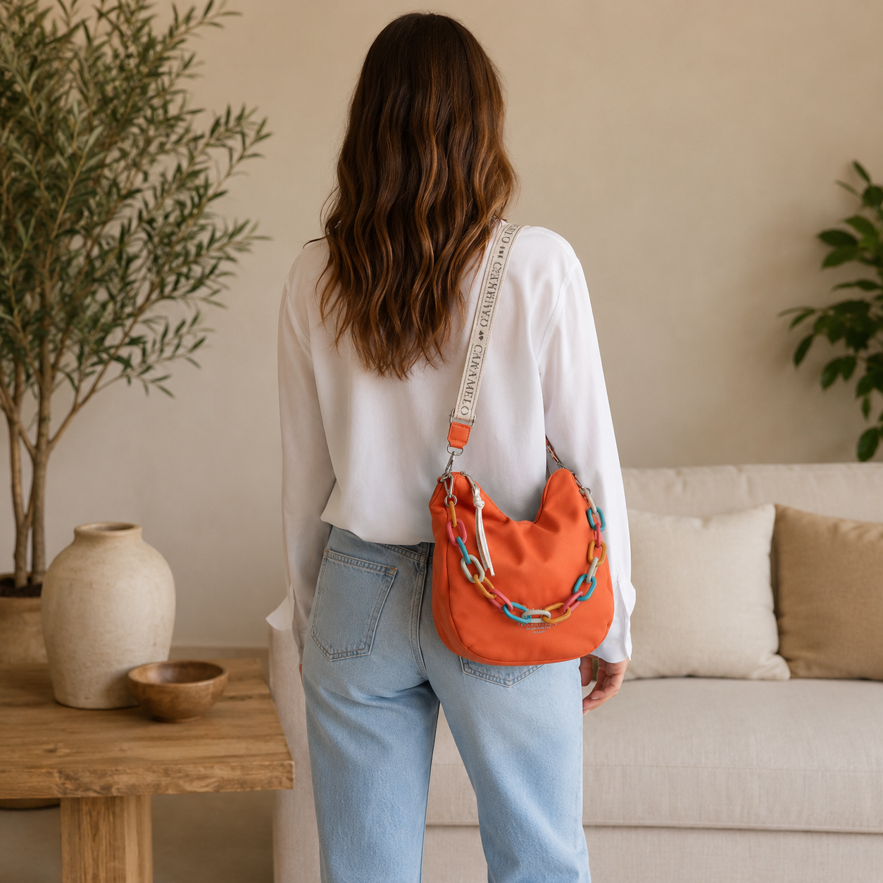 Sac bandoulière orange
