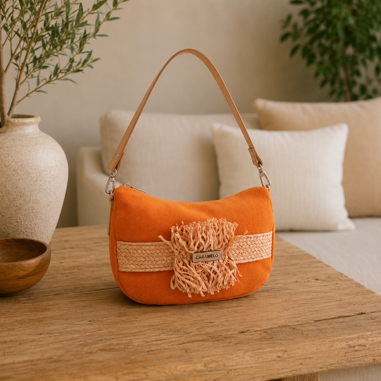 Sac bandoulière orange