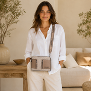 Sacoche bandoulière beige