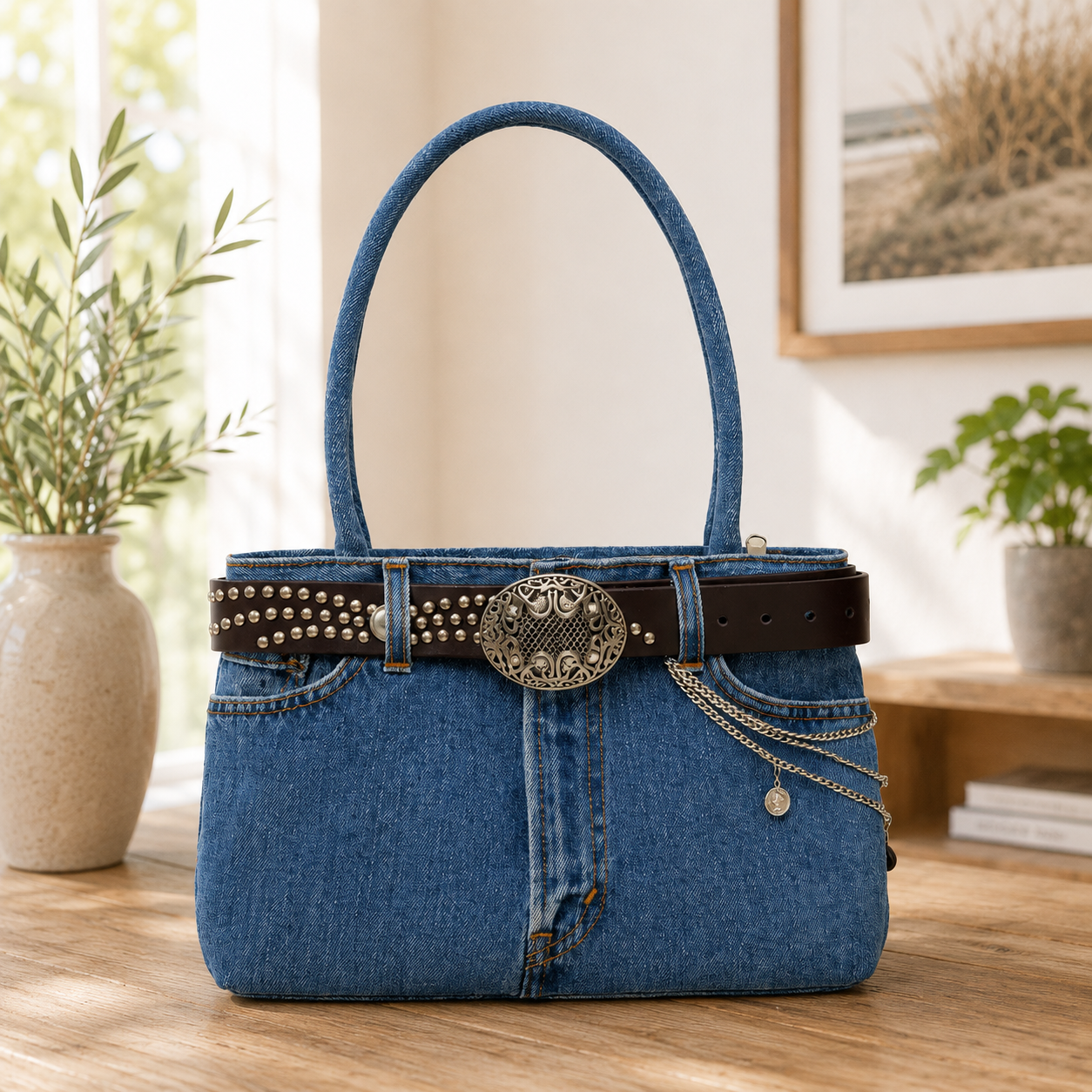 Sac à main en jean