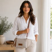 Sac à main beige