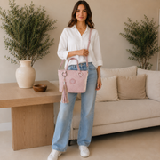 Sac bandoulière rose