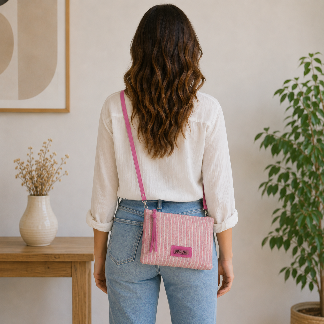 Sac à main fuchsia