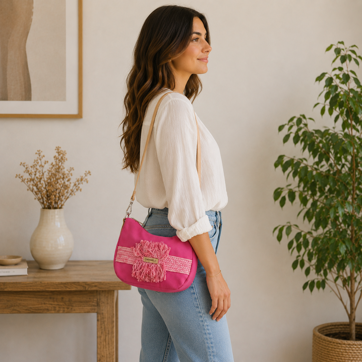 Sac à main fuchsia
