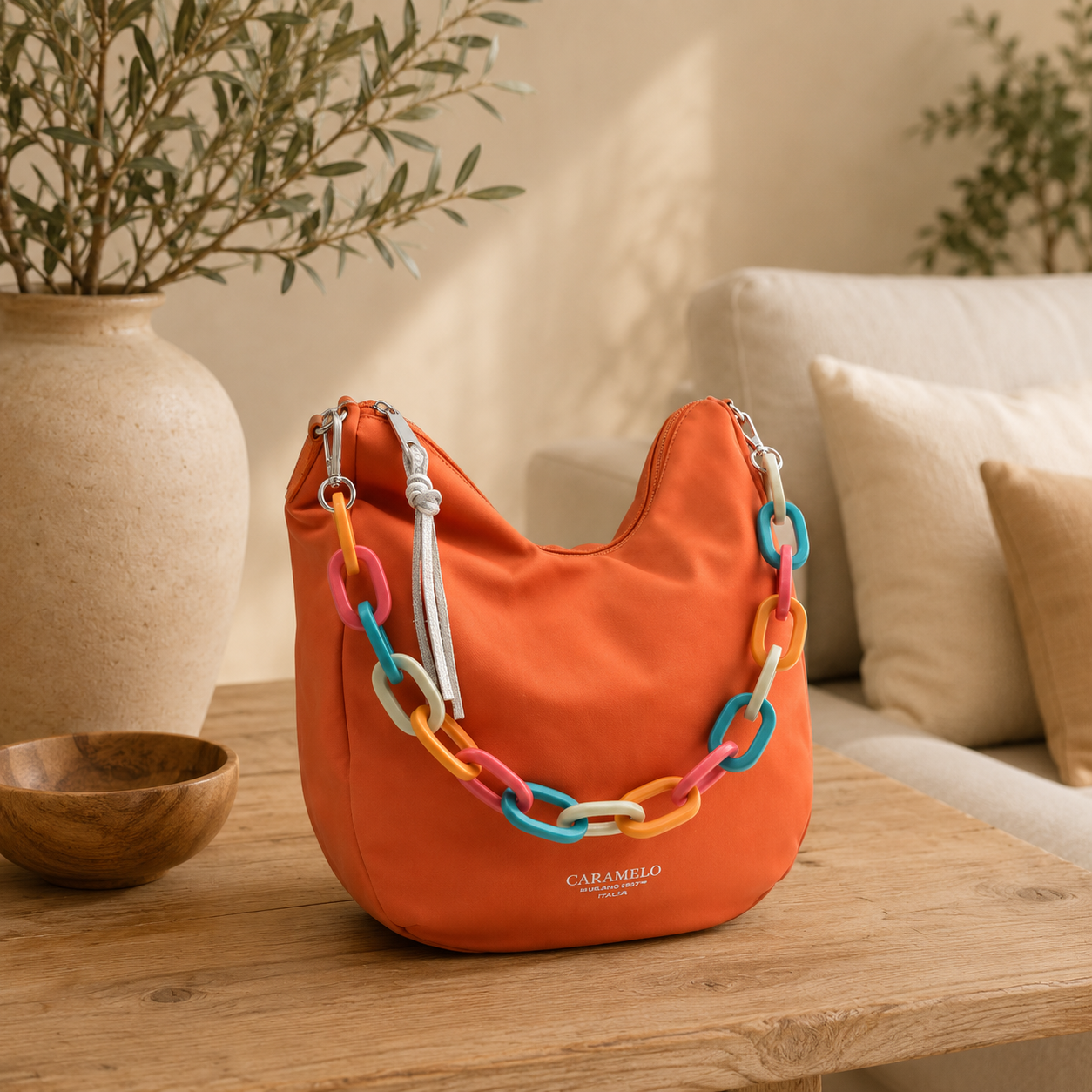 Sac bandoulière orange