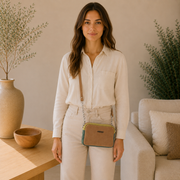 Sac en cuir camel