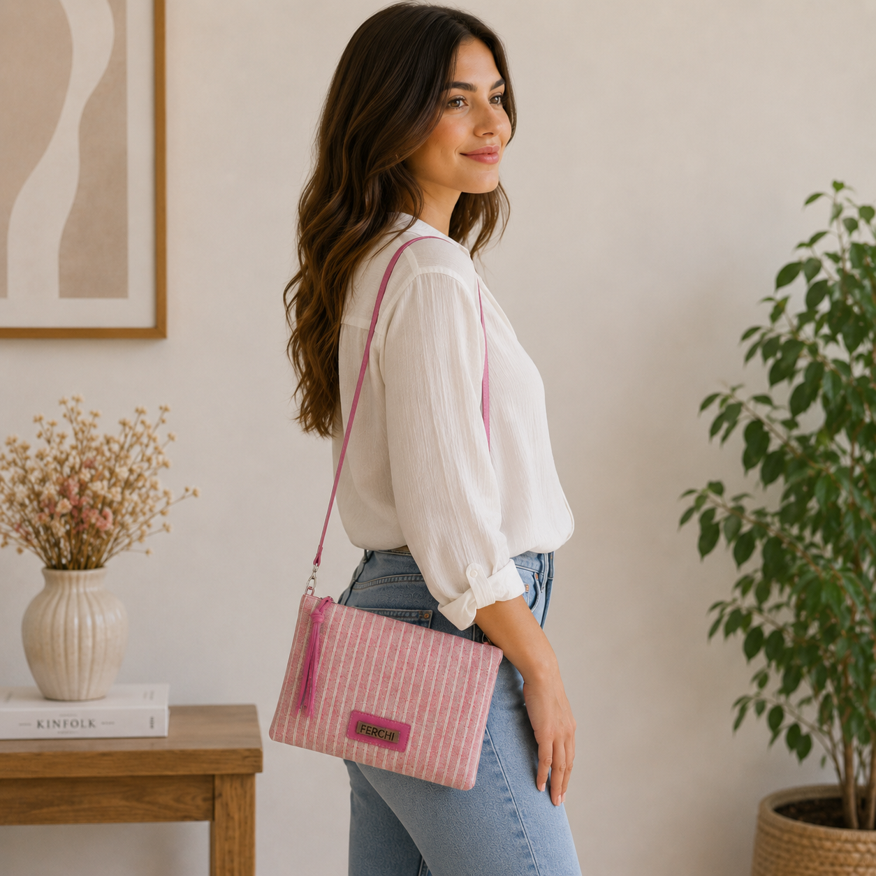 Sac à main fuchsia