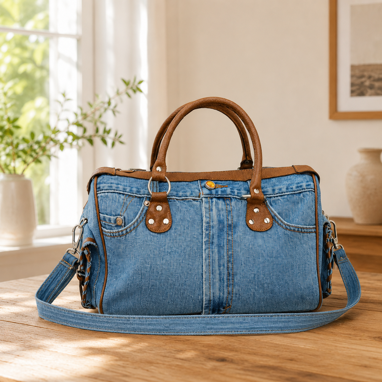 Sac à main en jean