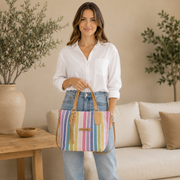 Sac bandoulière multicolore