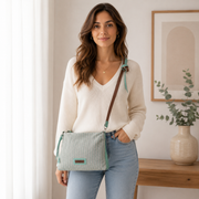 Sac à main vert sauge