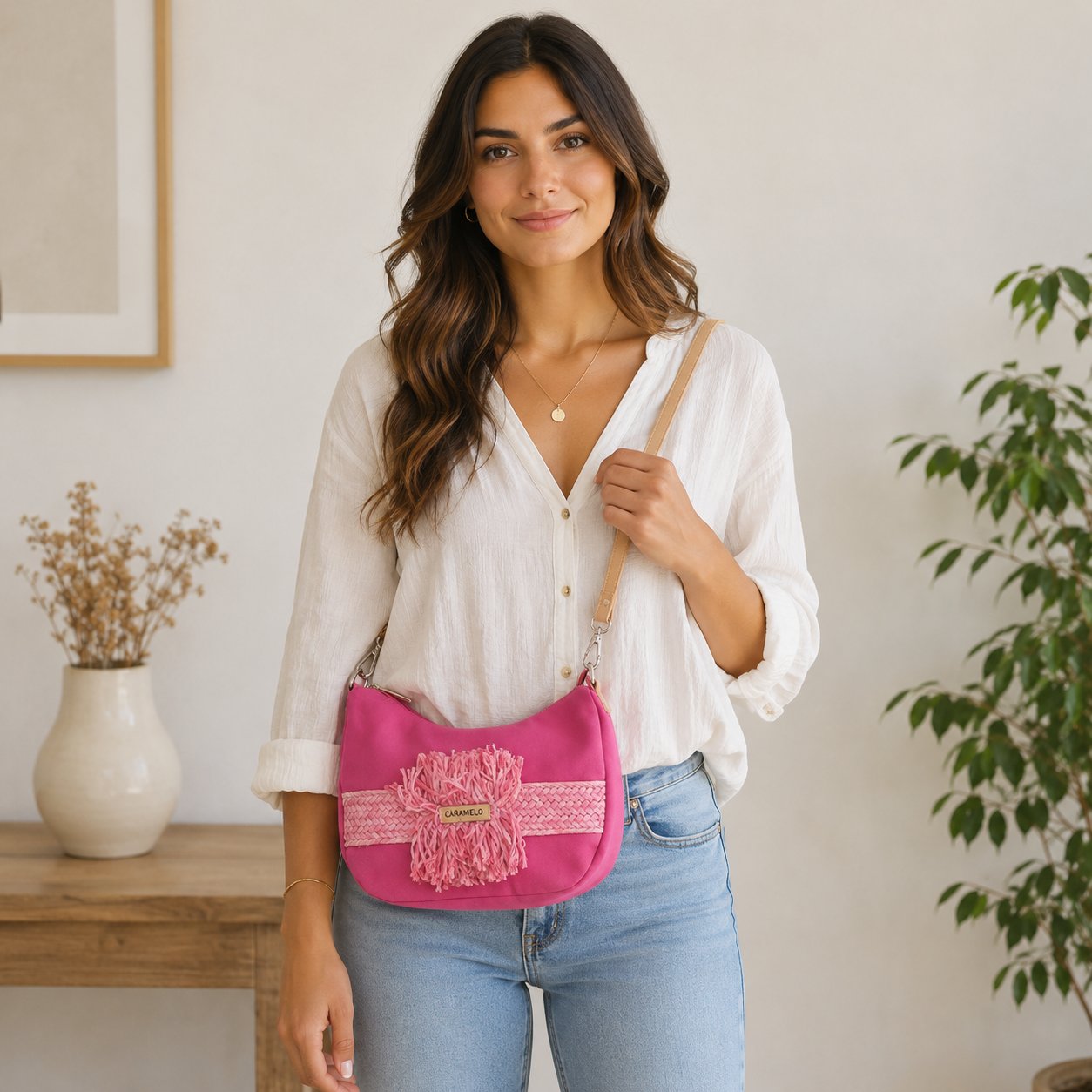 Sac à main fuchsia