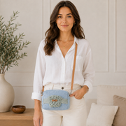 Sac bandoulière bleu ciel