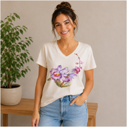 T-shirt Femme orchidées