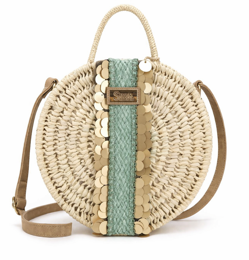 Sac à main rond en osier
