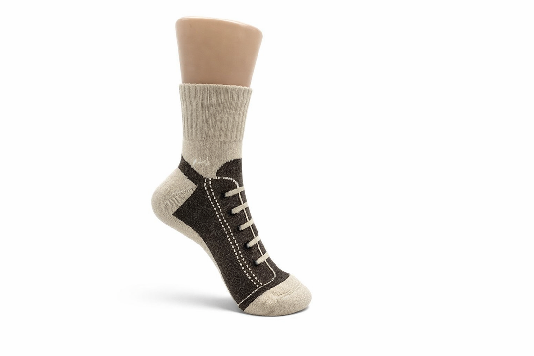 Chaussettes Canvas Adulte Marron
