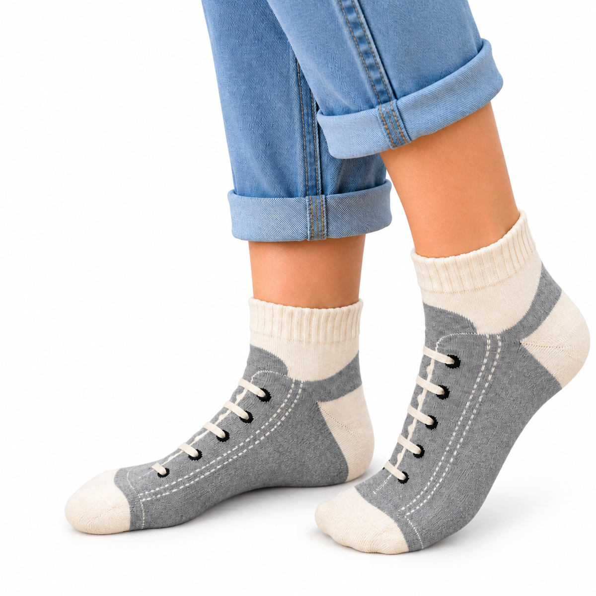 Chaussettes à motifs baskets Adulte Naturmindstore