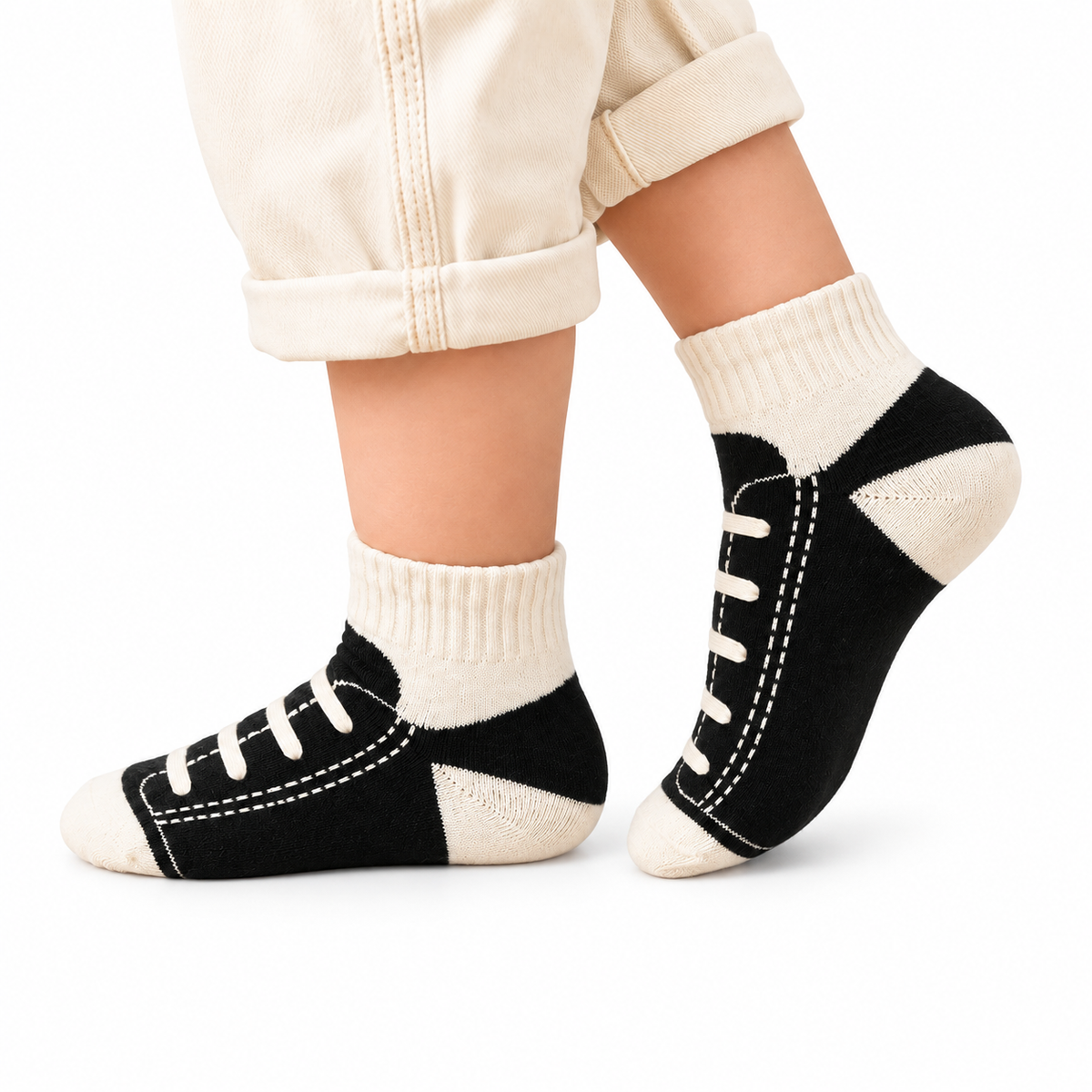 Chaussettes à motifs baskets Enfants Naturmindstore