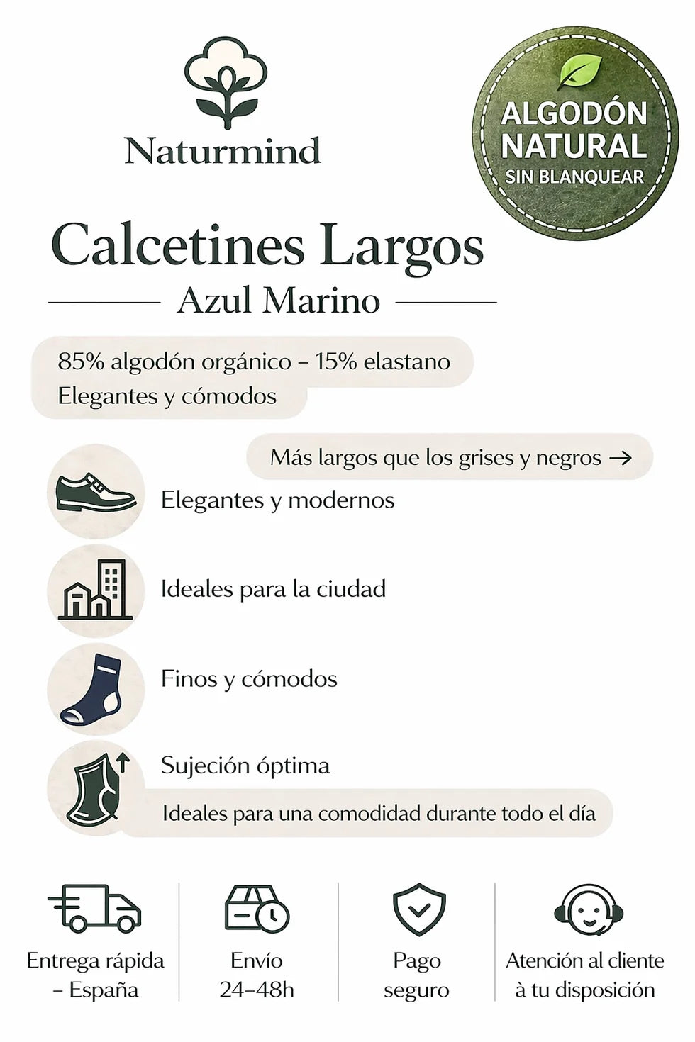 Chaussettes pour chaussures de ville Naturmindstore