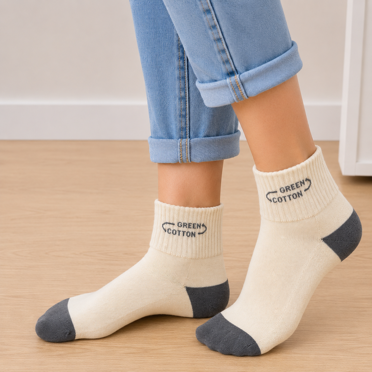 Chaussettes moyennes Gris Foncé