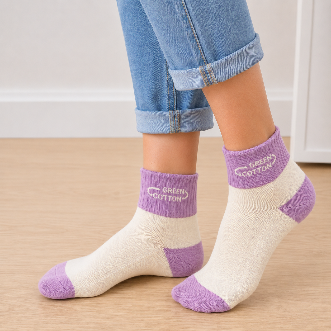 Chaussettes moyennes Violet