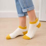 Chaussettes courtes couleur Jaune