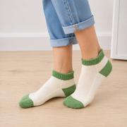 Chaussettes courtes couleur Verte