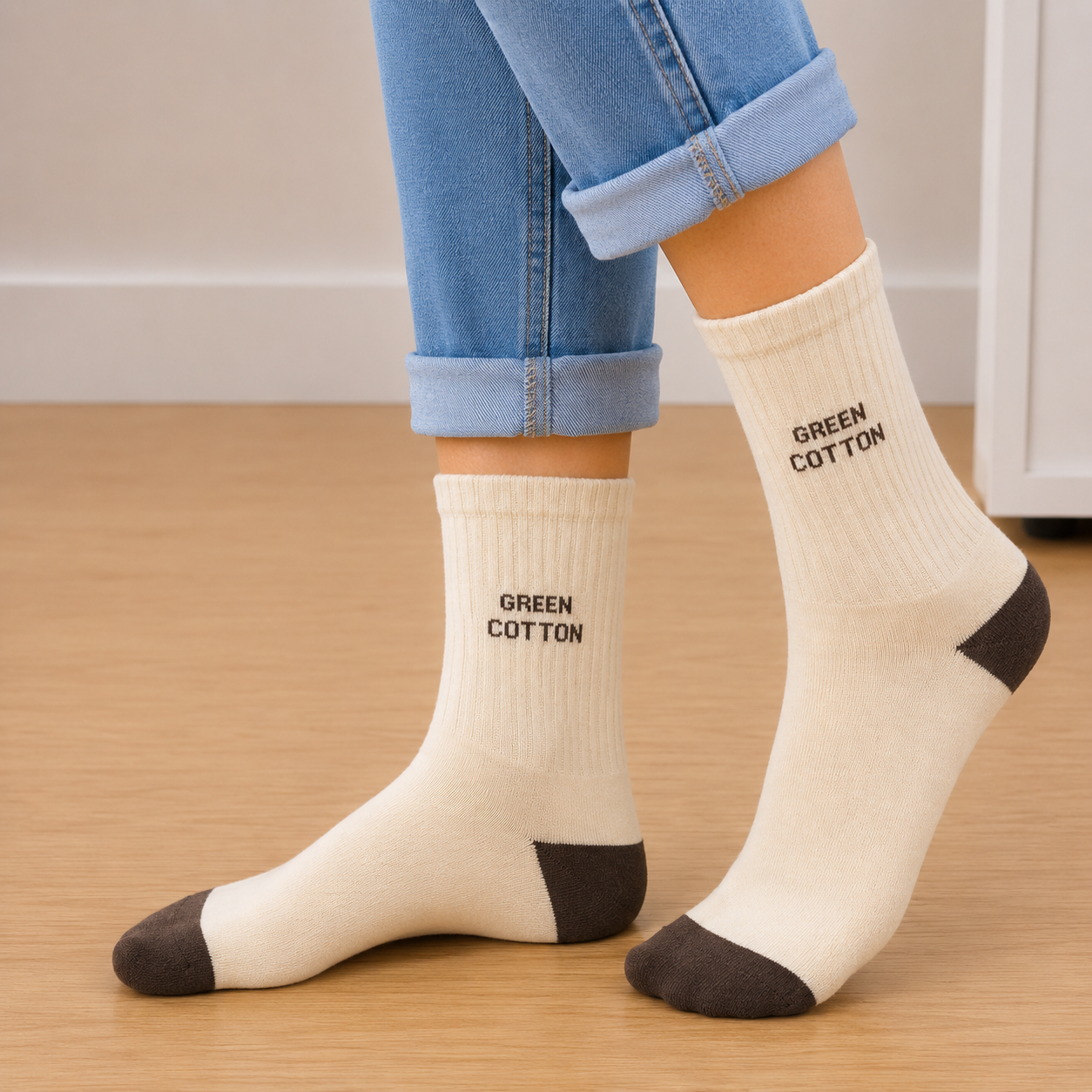 Chaussettes longues Marron