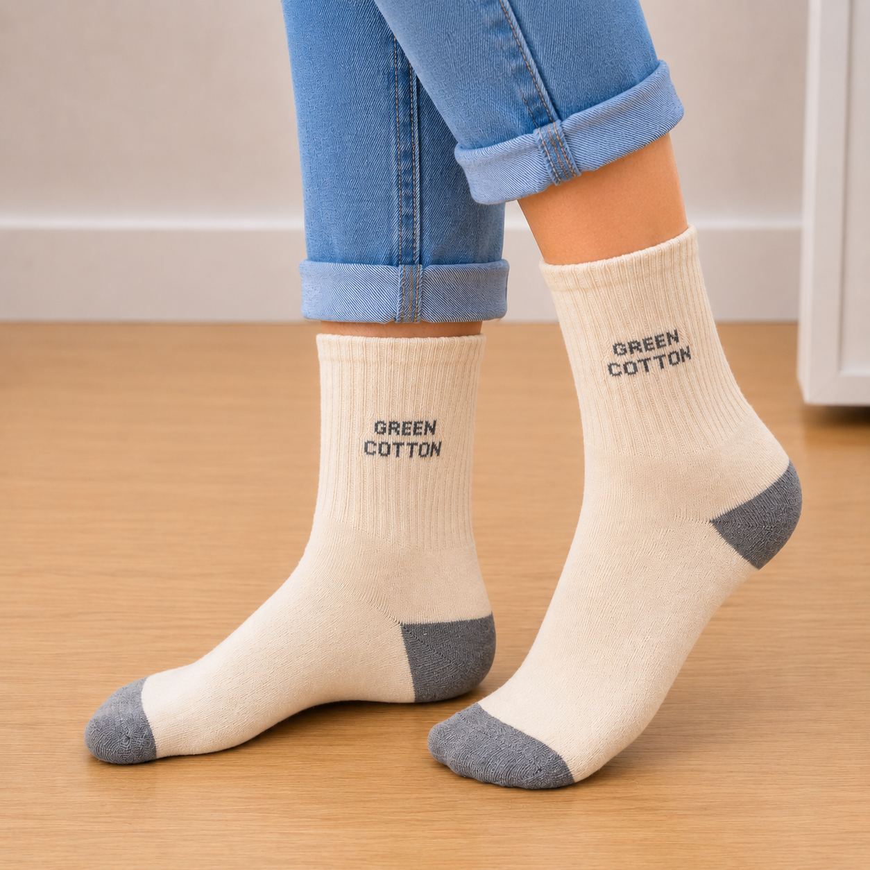 Chaussettes longues Gris clair