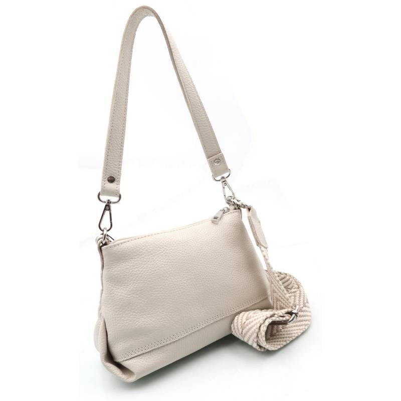 Sac à main en cuir beige