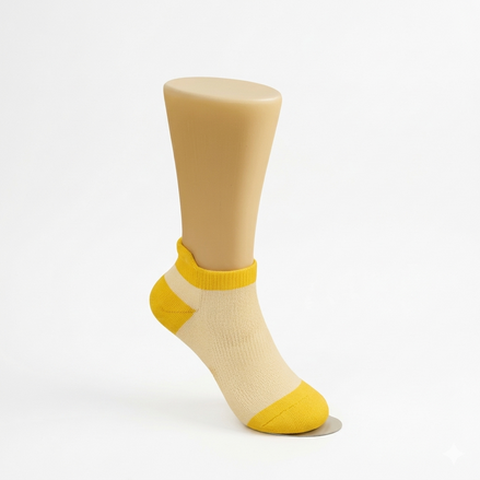 Chaussettes Courte Jaune
