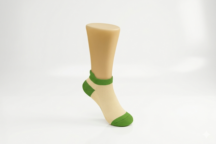 Chaussettes Courtes Verte