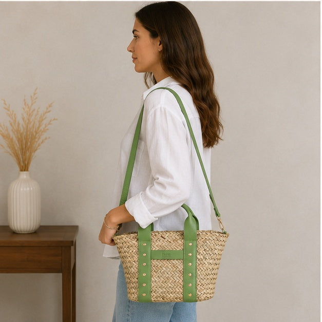 Sac à main vert