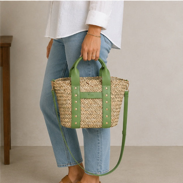 Sac à main vert