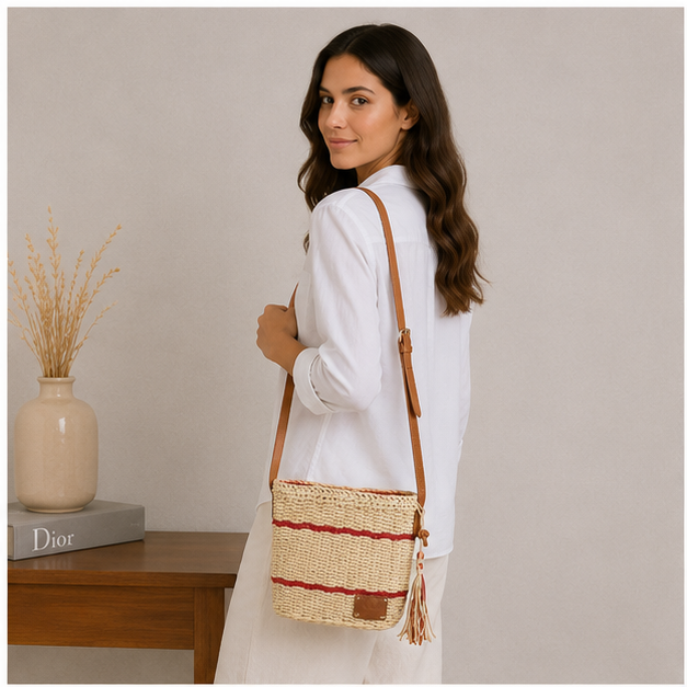 Sac bandoulière rouge