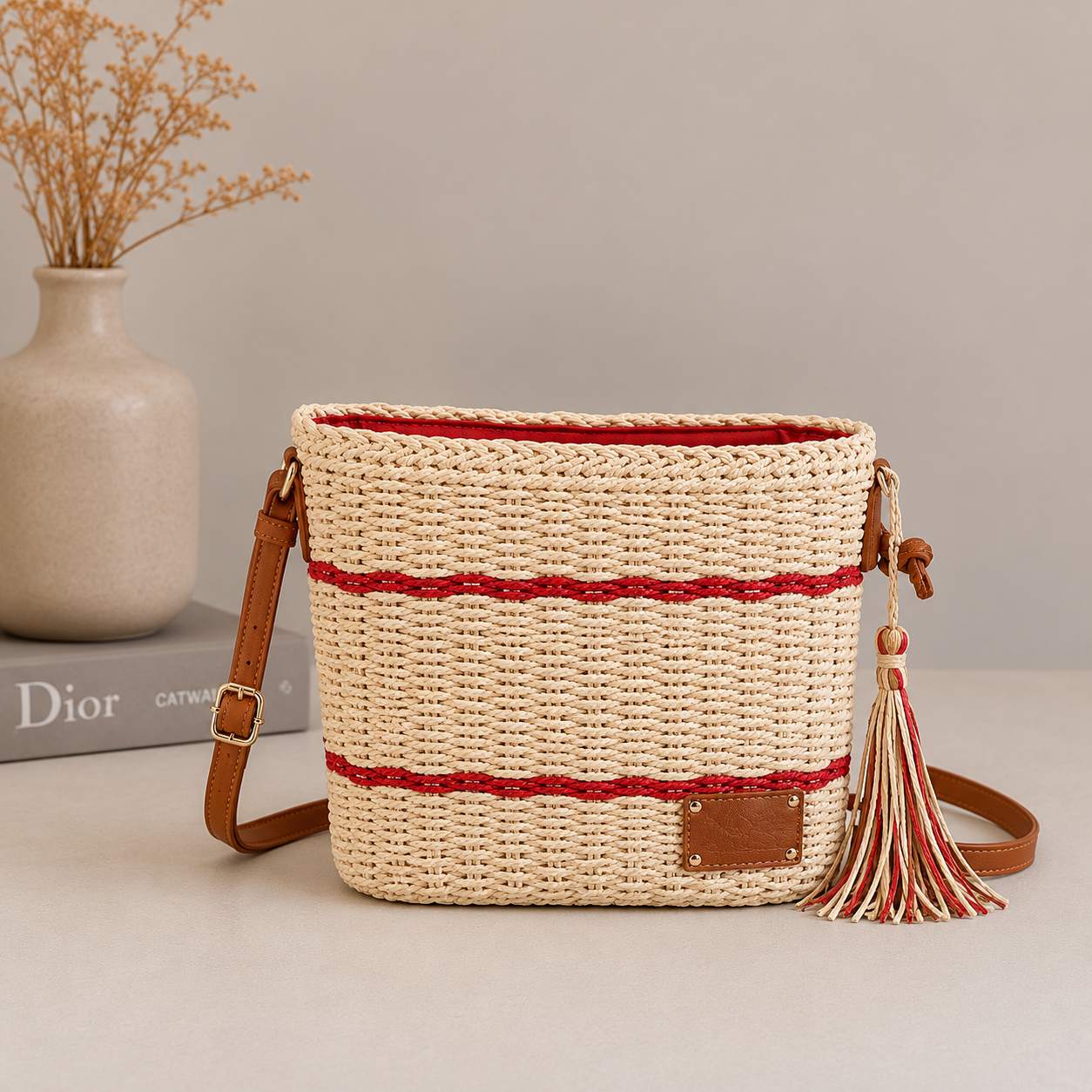 Sac bandoulière rouge