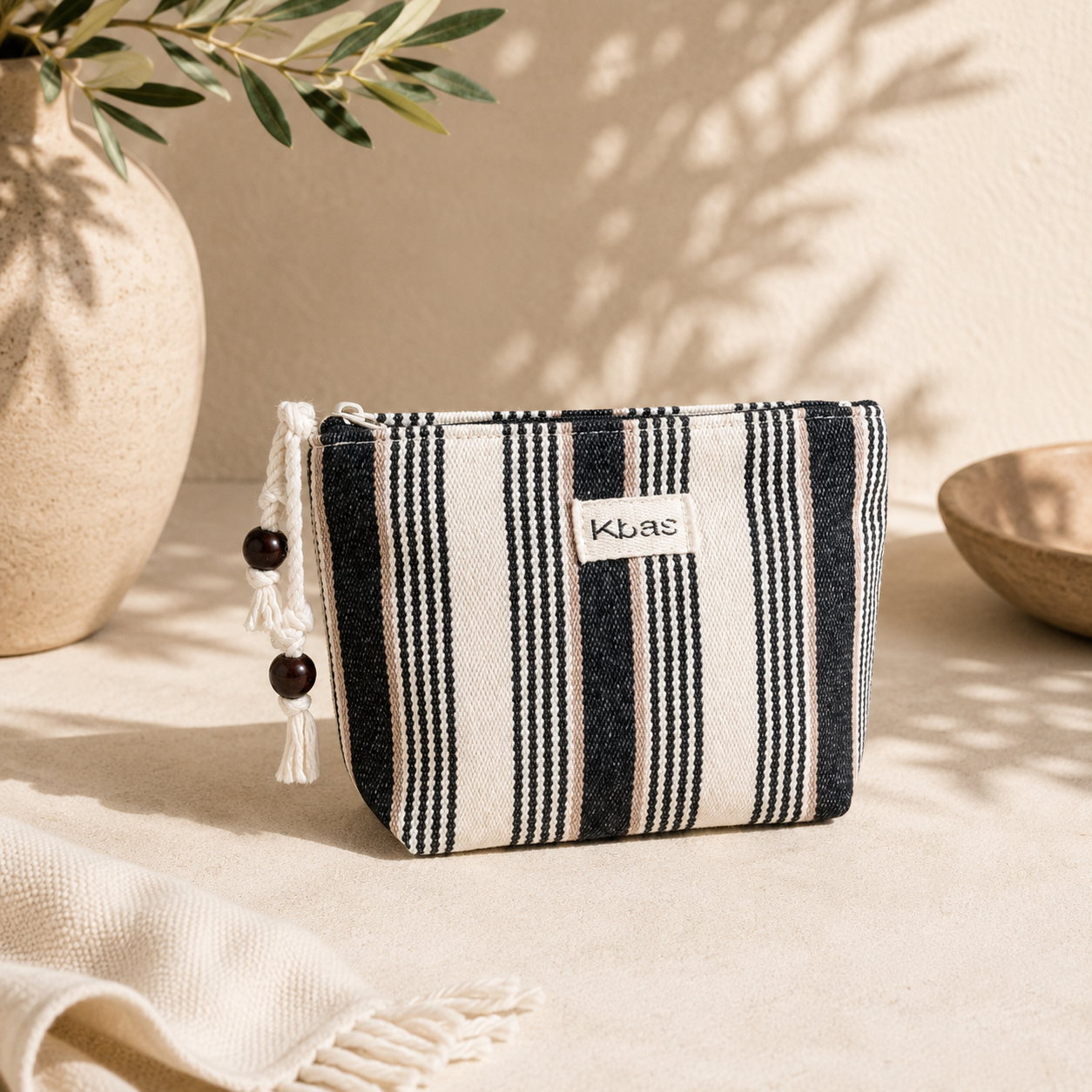 Pochette coton noire