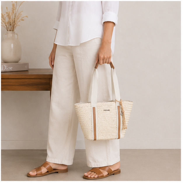 Sac cabas marron