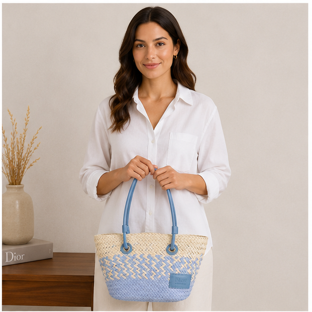 Sac cabas bleu turquoise
