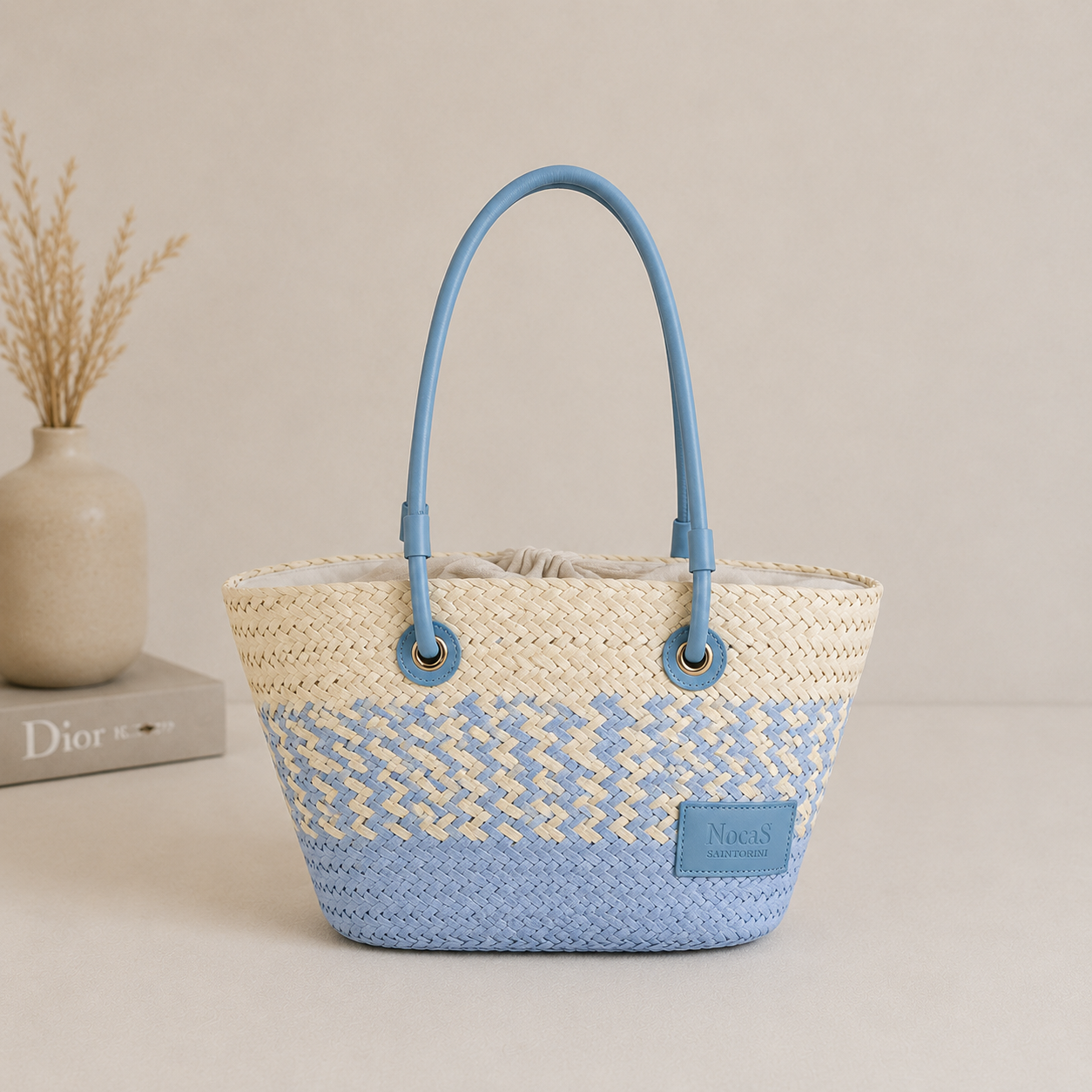 Sac cabas bleu turquoise