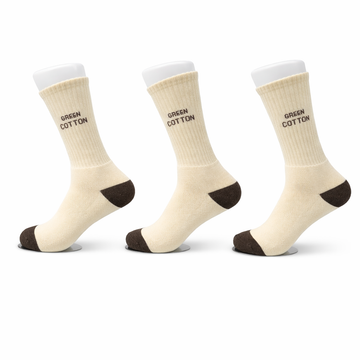 Lot de 3 paires de chaussettes longues  Marron