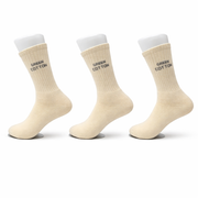 Lot de 3 Chaussettes Longues Crème