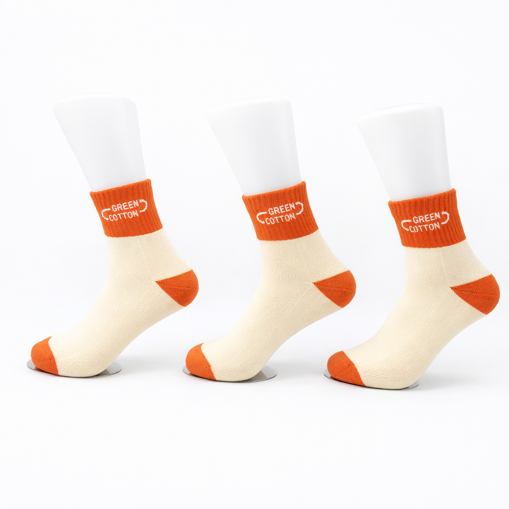 Lot de 3 paires de chaussettes moyennes Orange