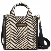 Sac zébré en osier