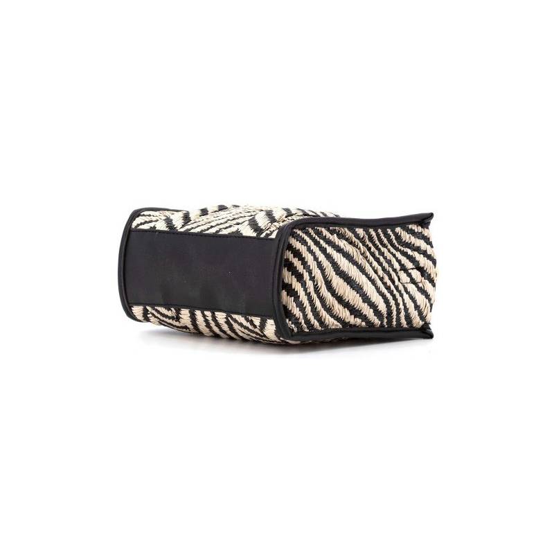 Sac zébré en osier
