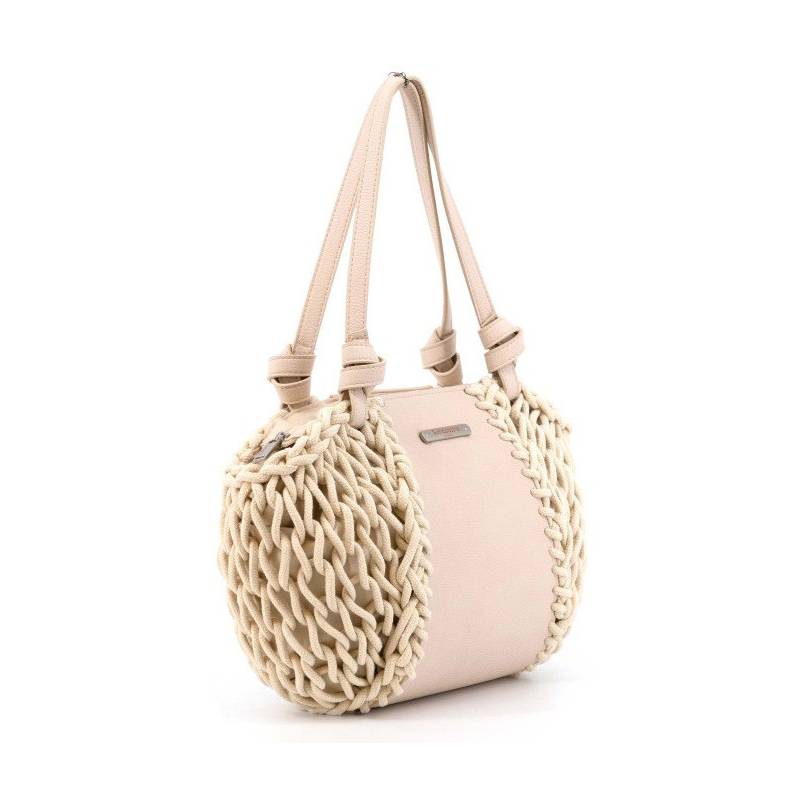 Sac à main corde beige