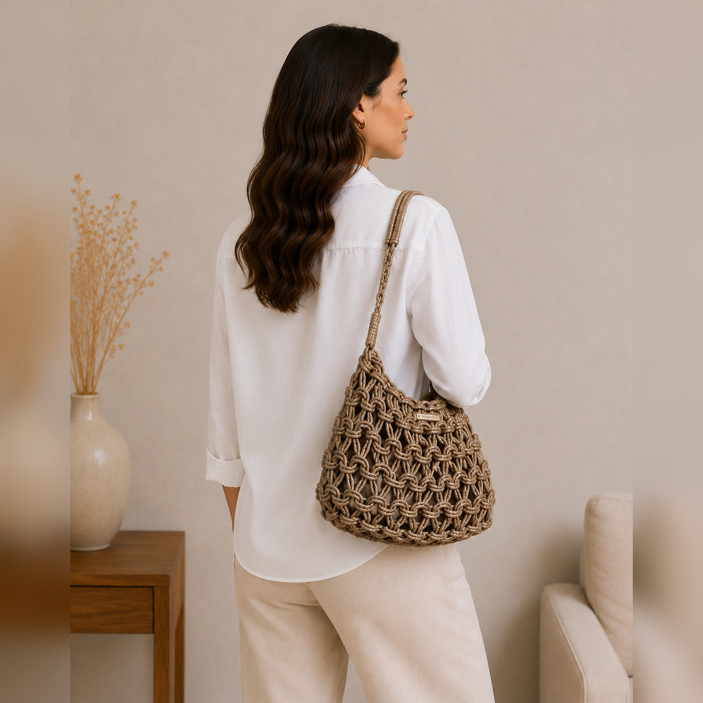 Sac à main cordes brillantes