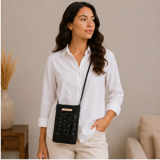 Porte téléphone Noir
