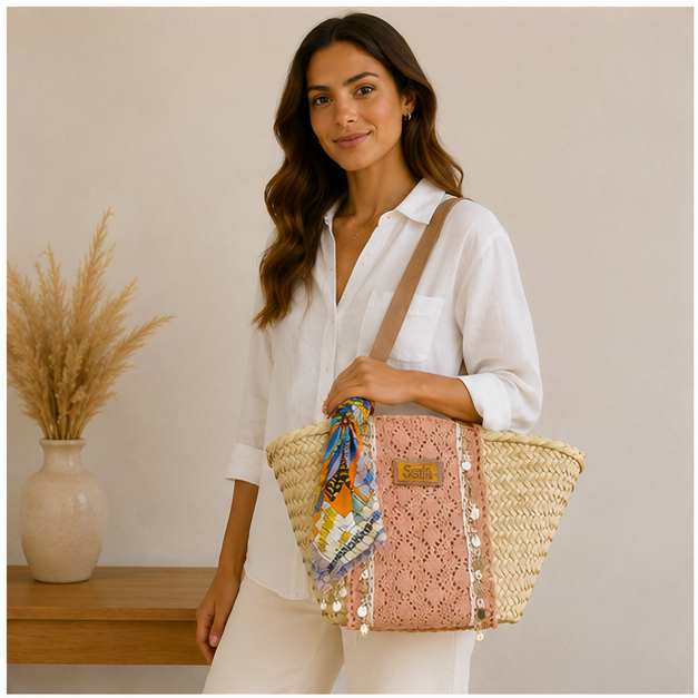 Sac élégant en osier