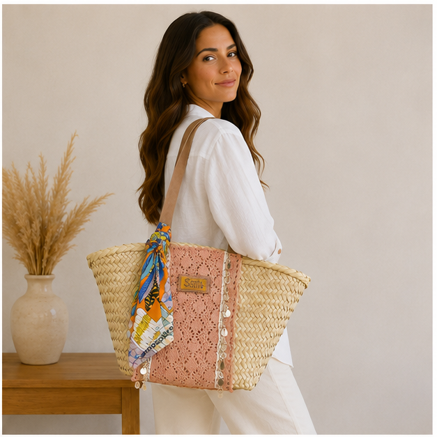 Sac élégant en osier